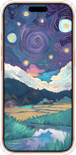 Силикон с усиленными углами чехол Креативный арт для Apple iPhone 17 PRO MAX - 6322sp-4029 изображение 