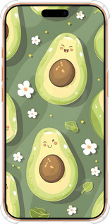 Силикон с усиленными углами чехол Авокадо для Apple iPhone 17 PRO MAX - 6380sp-4029 изображение 