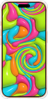 Силикон с усиленными углами чехол Y2K Jelly Dream для Apple iPhone 17 PRO MAX - 6780sp-4029 изображение 