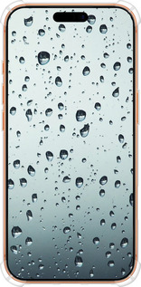Силикон с усиленными углами чехол Стекло в каплях для Apple iPhone 17 PRO MAX - 848sp-4029 изображение 