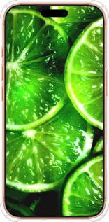 Силикон с усиленными углами чехол Зелёные дольки лимона для Apple iPhone 17 PRO MAX - 852sp-4029 изображение 