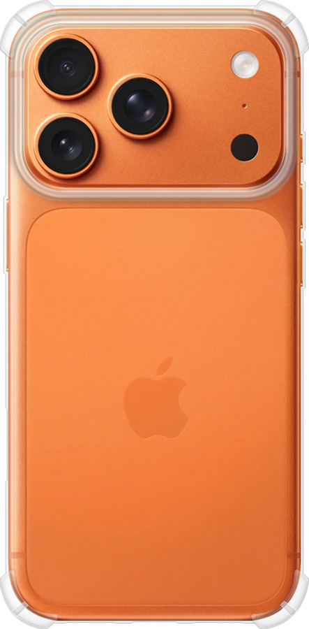 Силикон с усиленными углами чехол Прозрачный для Apple iPhone 17 PRO MAX - 5636sp-4029 изображение 