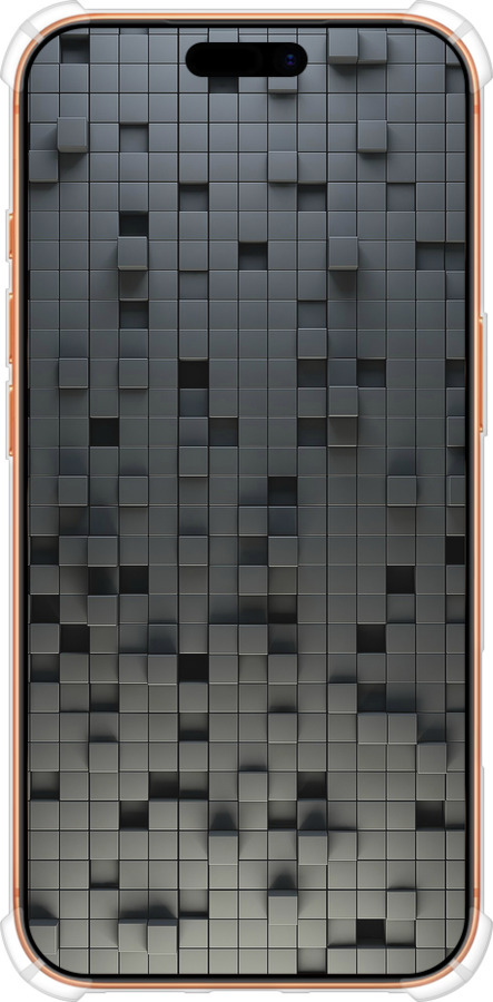 Силикон с усиленными углами чехол Кубики для Apple iPhone 17 PRO MAX - 1061sp-4029 изображение 