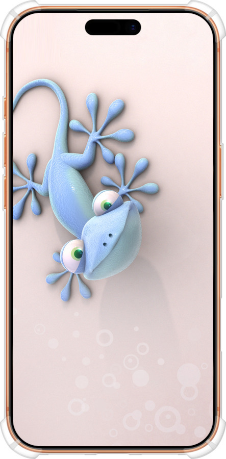 Силикон с усиленными углами чехол Геккончик для Apple iPhone 17 PRO MAX - 1094sp-4029 изображение 