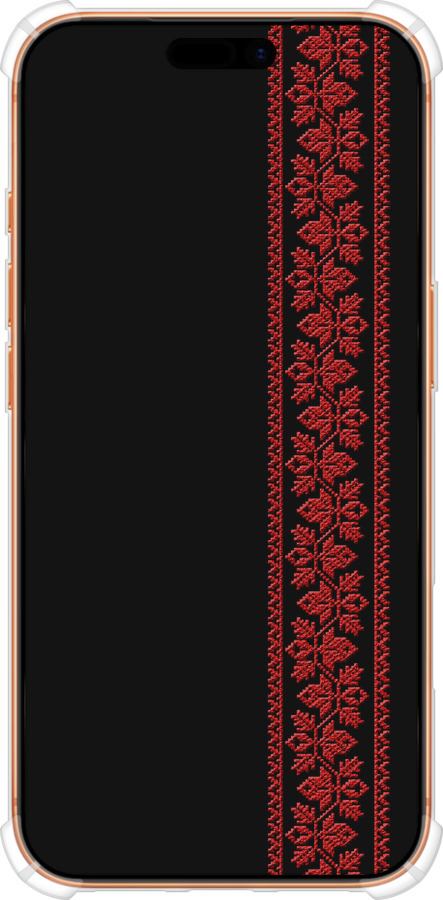 Силикон с усиленными углами чехол Вышиванка 53 для Apple iPhone 17 PRO MAX - 2041sp-4029 изображение 