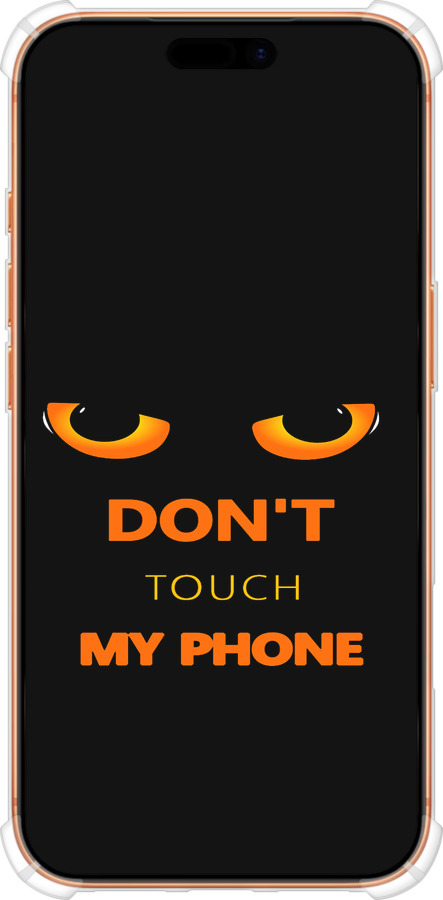 Силикон с усиленными углами чехол Don't touch the phone для Apple iPhone 17 PRO MAX - 4261sp-4029 изображение 