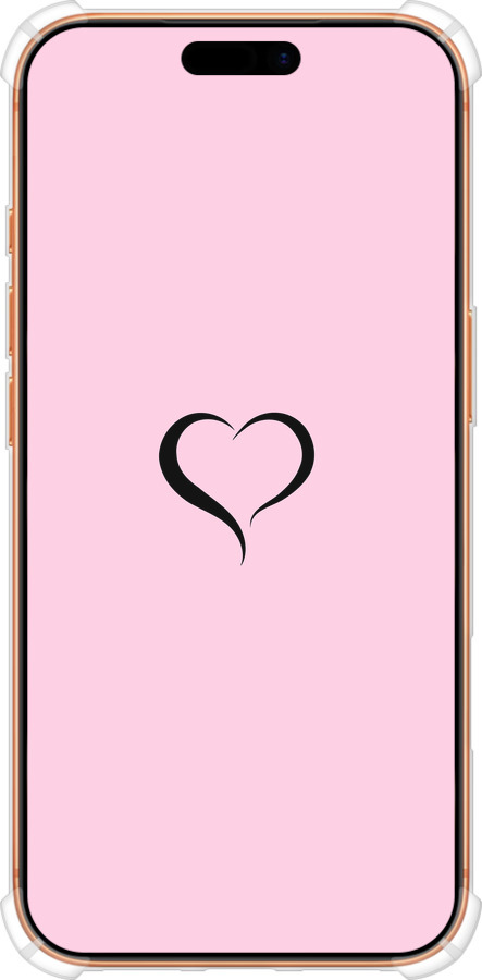 Силикон с усиленными углами чехол Сердце 1 для Apple iPhone 17 PRO MAX - 4730sp-4029 изображение 