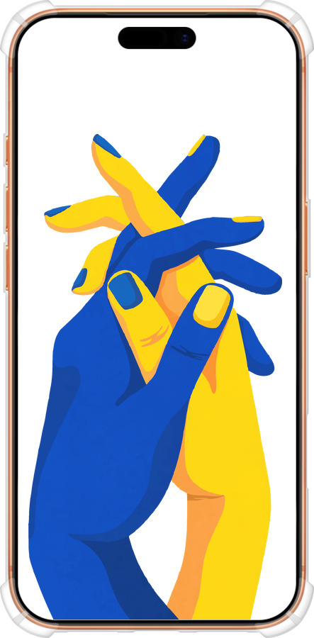 Силикон с усиленными углами чехол Stand With Ukraine для Apple iPhone 17 PRO MAX - 5255sp-4029 изображение 