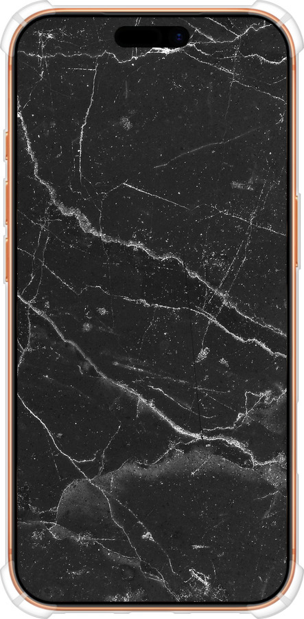 Силикон с усиленными углами чехол Черный мрамор v2 для Apple iPhone 17 PRO MAX - 5568sp-4029 изображение 