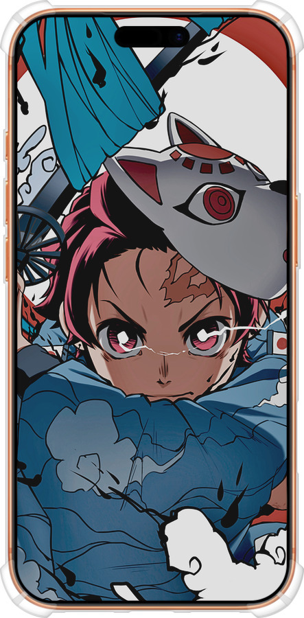 Силикон с усиленными углами чехол Танджиро Камадо для Apple iPhone 17 PRO MAX - 5574sp-4029 изображение 