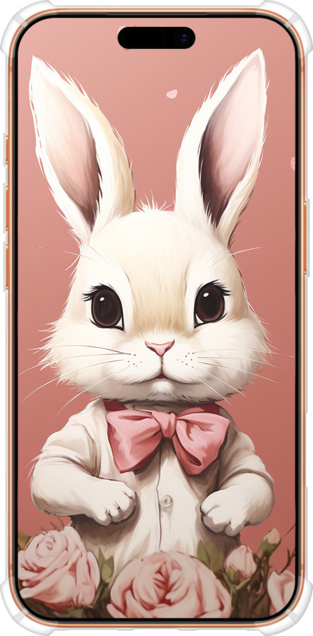 Силикон с усиленными углами чехол Зайчик для Apple iPhone 17 PRO MAX - 5669sp-4029 изображение 