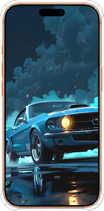 Силикон с усиленными углами чехол Форд мустанг для Apple iPhone 17 PRO MAX - 6374sp-4029 изображение 