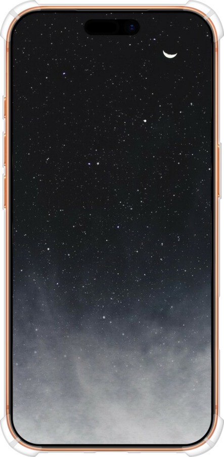 Силикон с усиленными углами чехол Сині хмари, Синій місяць для Apple iPhone 17 PRO MAX - 6396sp-4029 изображение 
