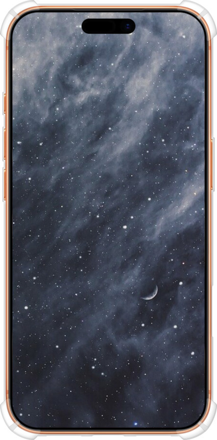 Силикон с усиленными углами чехол Голубые облака, Голубая луна для Apple iPhone 17 PRO MAX - 6398sp-4029 изображение 