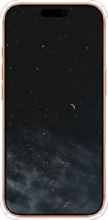 Силикон с усиленными углами чехол Ночное небо для Apple iPhone 17 PRO MAX - 6451sp-4029 изображение 