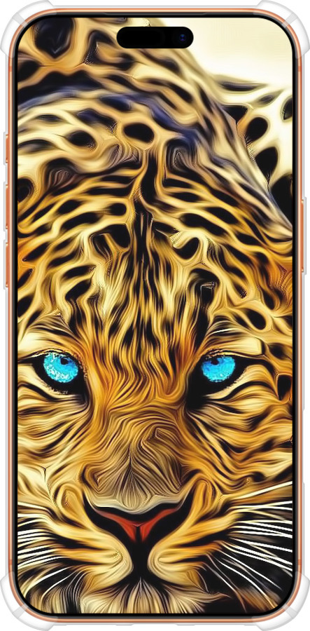 Силикон с усиленными углами чехол Леопард для Apple iPhone 17 PRO MAX - 6611sp-4029 изображение 