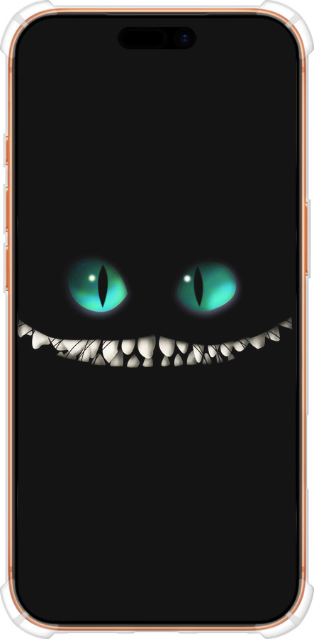 Силикон с усиленными углами чехол Чеширский кот для Apple iPhone 17 PRO MAX - 689sp-4029 изображение 