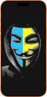 Силиконовый чехол Украинский анонимус для Apple iPhone 17 PRO MAX - 1062u-4029 изображение 