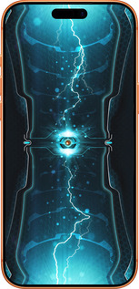 Силиконовый чехол Молнии в цилиндре для Apple iPhone 17 PRO MAX - 120u-4029 изображение 