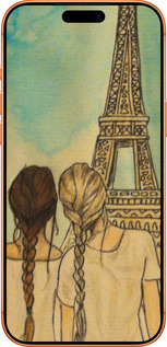 Силиконовый чехол Девушки в Париже для Apple iPhone 17 PRO MAX - 3980u-4029 изображение 