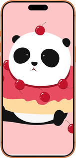 Силиконовый чехол Панда с пончиком для Apple iPhone 17 PRO MAX - 3991u-4029 изображение 