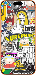 Силиконовый чехол Popular logos для Apple iPhone 17 PRO MAX - 4023u-4029 изображение 