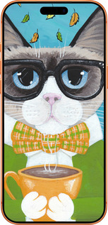 Силиконовый чехол Cat&Coffee для Apple iPhone 17 PRO MAX - 4053u-4029 изображение 