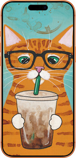 Силиконовый чехол Зеленоглазый кот в очках для Apple iPhone 17 PRO MAX - 4054u-4029 изображение 