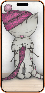 Силиконовый чехол Кошка рукодельница для Apple iPhone 17 PRO MAX - 4056u-4029 изображение 