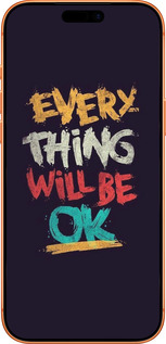 Силиконовый чехол Все будет хорошо для Apple iPhone 17 PRO MAX - 4068u-4029 изображение 