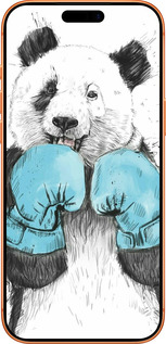 Силиконовый чехол Панда-боксер для Apple iPhone 17 PRO MAX - 4104u-4029 изображение 