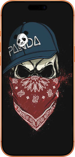 Силиконовый чехол Череп в кепке для Apple iPhone 17 PRO MAX - 4127u-4029 изображение 