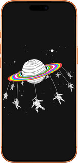 Силиконовый чехол Лунная карусель для Apple iPhone 17 PRO MAX - 4136u-4029 изображение 