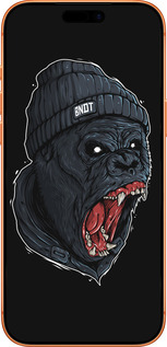 Силиконовый чехол Обезьяна в ярости для Apple iPhone 17 PRO MAX - 4137u-4029 изображение 