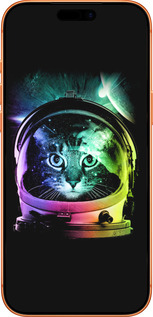 Силиконовый чехол Кот-астронавт для Apple iPhone 17 PRO MAX - 4154u-4029 изображение 