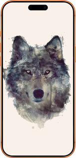 Силиконовый чехол Волк-арт для Apple iPhone 17 PRO MAX - 4163u-4029 изображение 