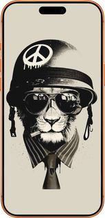 Силиконовый чехол tattoo soldier для Apple iPhone 17 PRO MAX - 4165u-4029 изображение 