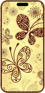 Силиконовый чехол Красивые бабочки для Apple iPhone 17 PRO MAX - 4170u-4029 изображение 