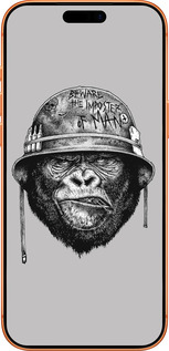 Силиконовый чехол military monkey для Apple iPhone 17 PRO MAX - 4177u-4029 изображение 