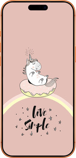 Силиконовый чехол Единорожка в пончике для Apple iPhone 17 PRO MAX - 4282u-4029 изображение 