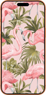 Силиконовый чехол фламинго 2 для Apple iPhone 17 PRO MAX - 4360u-4029 изображение 