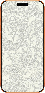 Силиконовый чехол Белое кружево для Apple iPhone 17 PRO MAX - 4383u-4029 изображение 