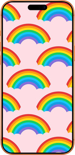 Силиконовый чехол Rainbows для Apple iPhone 17 PRO MAX - 4478u-4029 изображение 