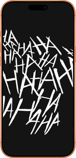 Силиконовый чехол joker hahaha для Apple iPhone 17 PRO MAX - 4509u-4029 изображение 