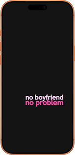 Силиконовый чехол no boyfriend no problem для Apple iPhone 17 PRO MAX - 4549u-4029 изображение 