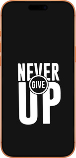 Силиконовый чехол Никогда не сдавайся для Apple iPhone 17 PRO MAX - 4572u-4029 изображение 