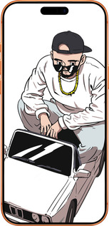 Силіконовий чехол Тачка для Apple iPhone 17 PRO MAX - 4663u-4029 изображение 