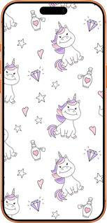 Силиконовый чехол Единорожка v2 для Apple iPhone 17 PRO MAX - 4703u-4029 изображение 