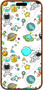 Силіконовий чехол Космос для Apple iPhone 17 PRO MAX - 4735u-4029 изображение 