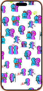 Силиконовый чехол Эмоции для Apple iPhone 17 PRO MAX - 4736u-4029 изображение 